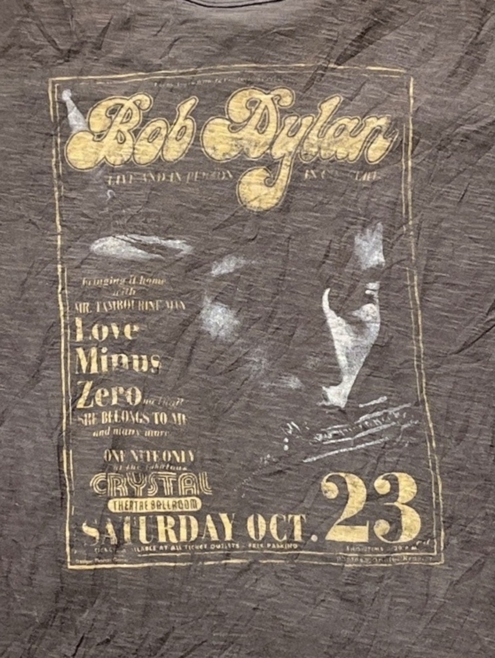 Bob Dylan Preowned XL T-shirt